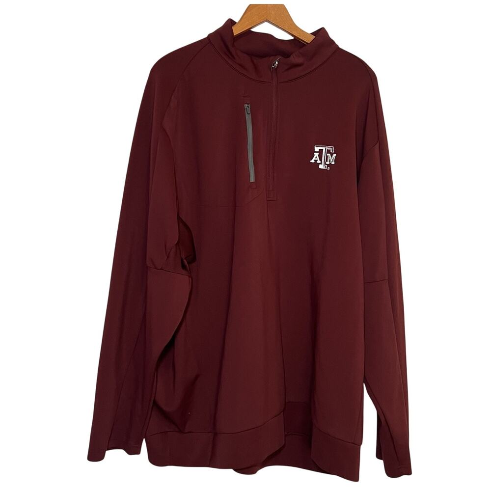 Texas A&M Aggies 1/4 Zip Pullover Men’s Size 4XL Maroon Performance Activewear